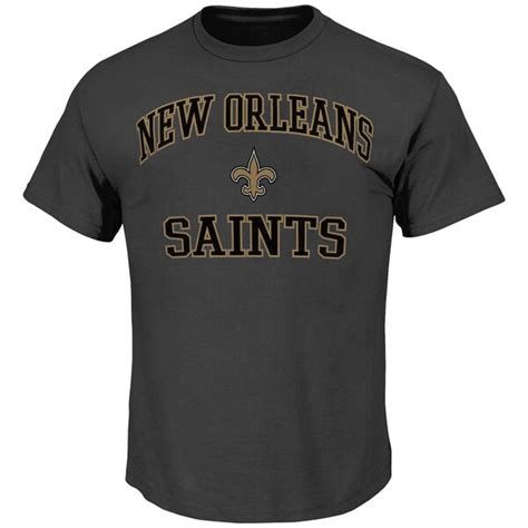 ysl saints vintage charcoal t-shirt|New Orleans Saints Fanatics Official Retro Tri.